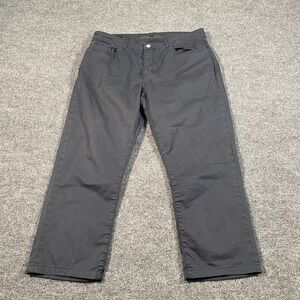 Teleria Zed Mens 34x24 Dyed Touch Straight Leg Pant Faded Made in Italy Designer